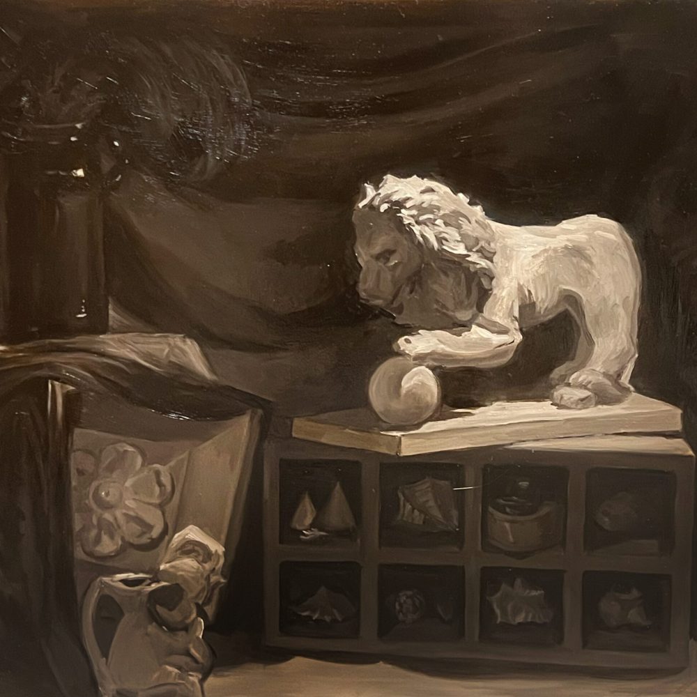 Still Life with Drapery and Antiques